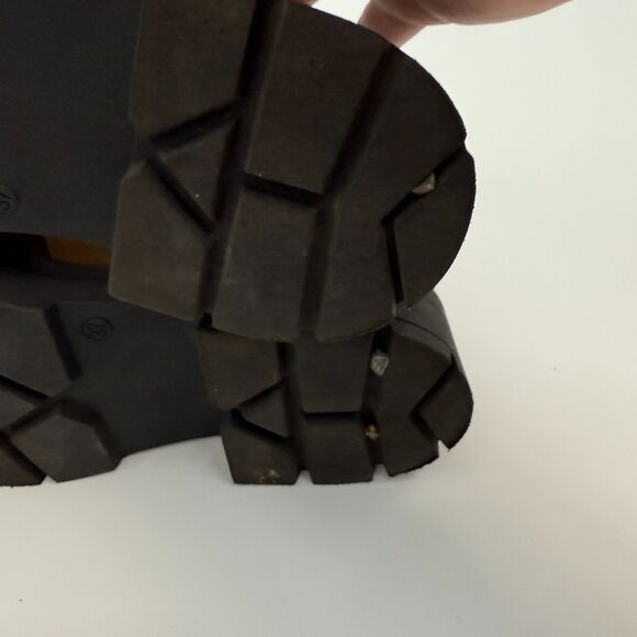 Free People Delaney Fisherman Women's Dark Sand Platform Sandals Chunky Size 6.5 - Picture 8 of 12